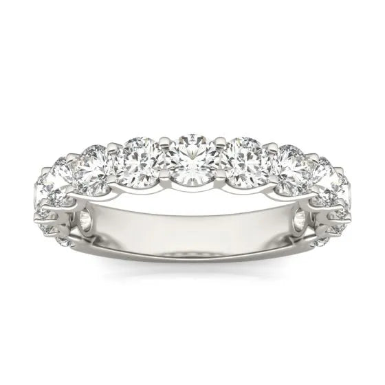 2 1/15 CTW Round Lab Grown Diamond Ring 14K White Gold (G-VS)