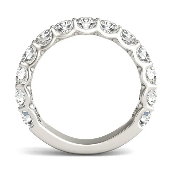 2 1/15 CTW Round Lab Grown Diamond Ring 14K White Gold (G-VS)