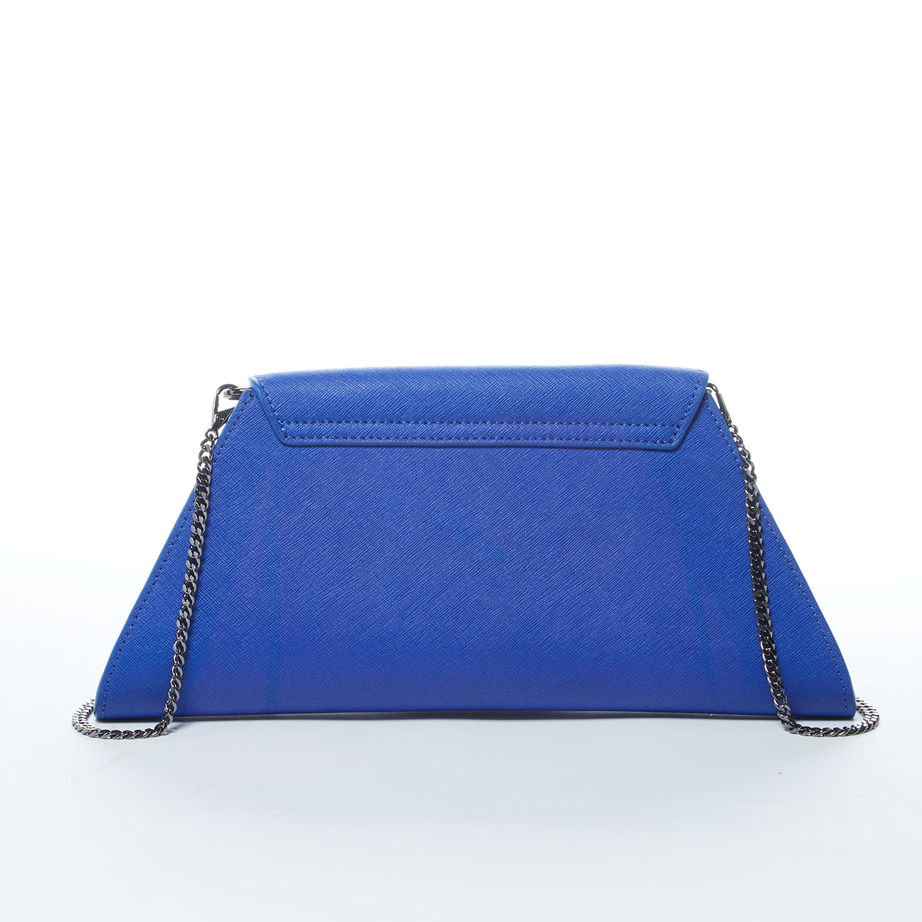 SUSU Leather Clutch Bag Evening Purse Cobalt Blue Unique Women's Handbag