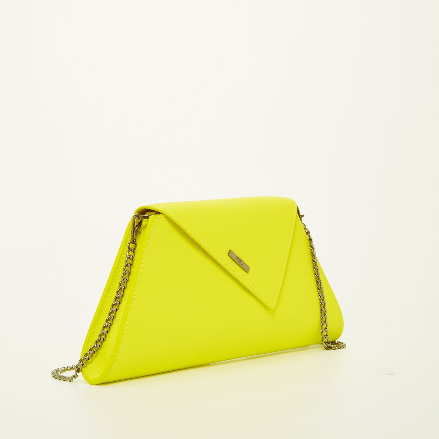 SUSU Yellow Purse Leather Clutch Bag Unique Evening Purse Women's Handbag