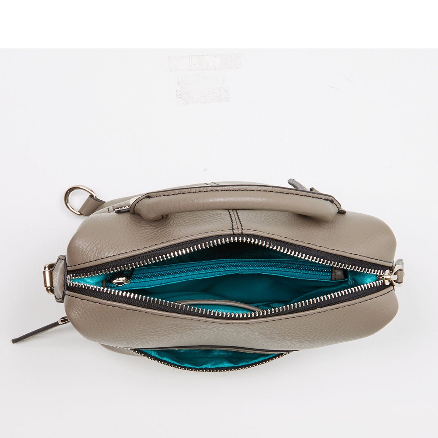 SUSU Grey Leather Backpack Purse Convertible Crossbody Bag