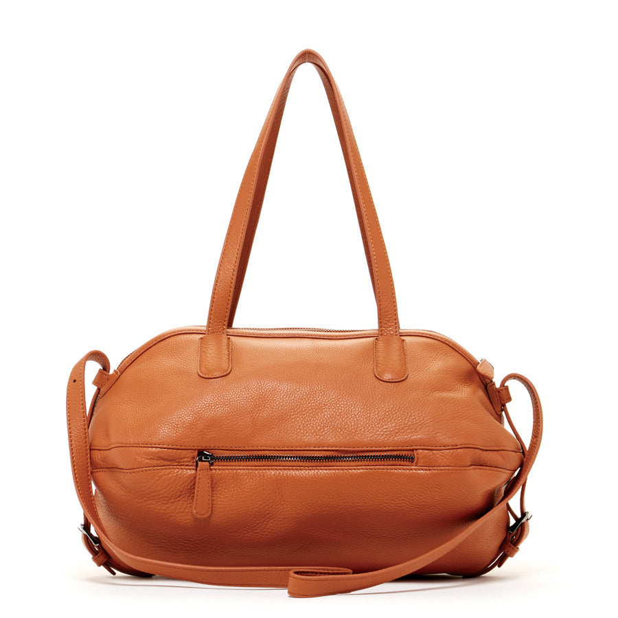 Leather Satchel Bag Brown Shoulder Purse Women's Handbag
