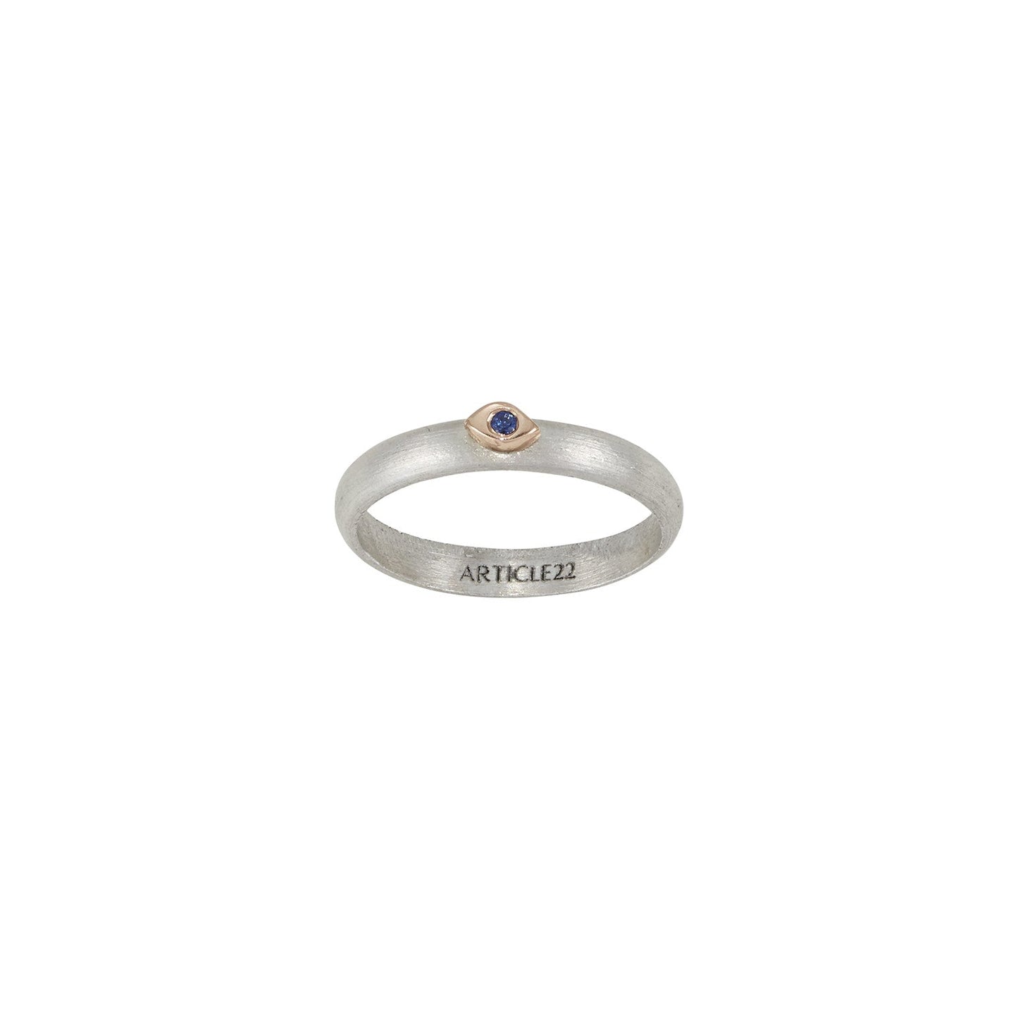 COSMOS MOON STAR EYE RING 14K GOLD - LAST CHANCE