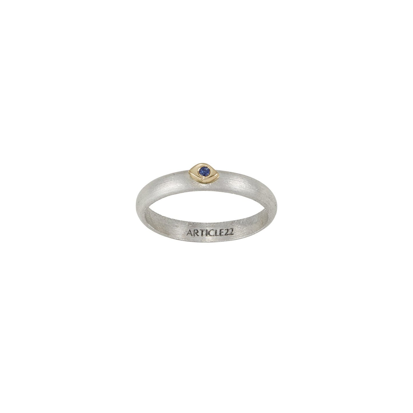 COSMOS MOON STAR EYE RING 14K GOLD - LAST CHANCE
