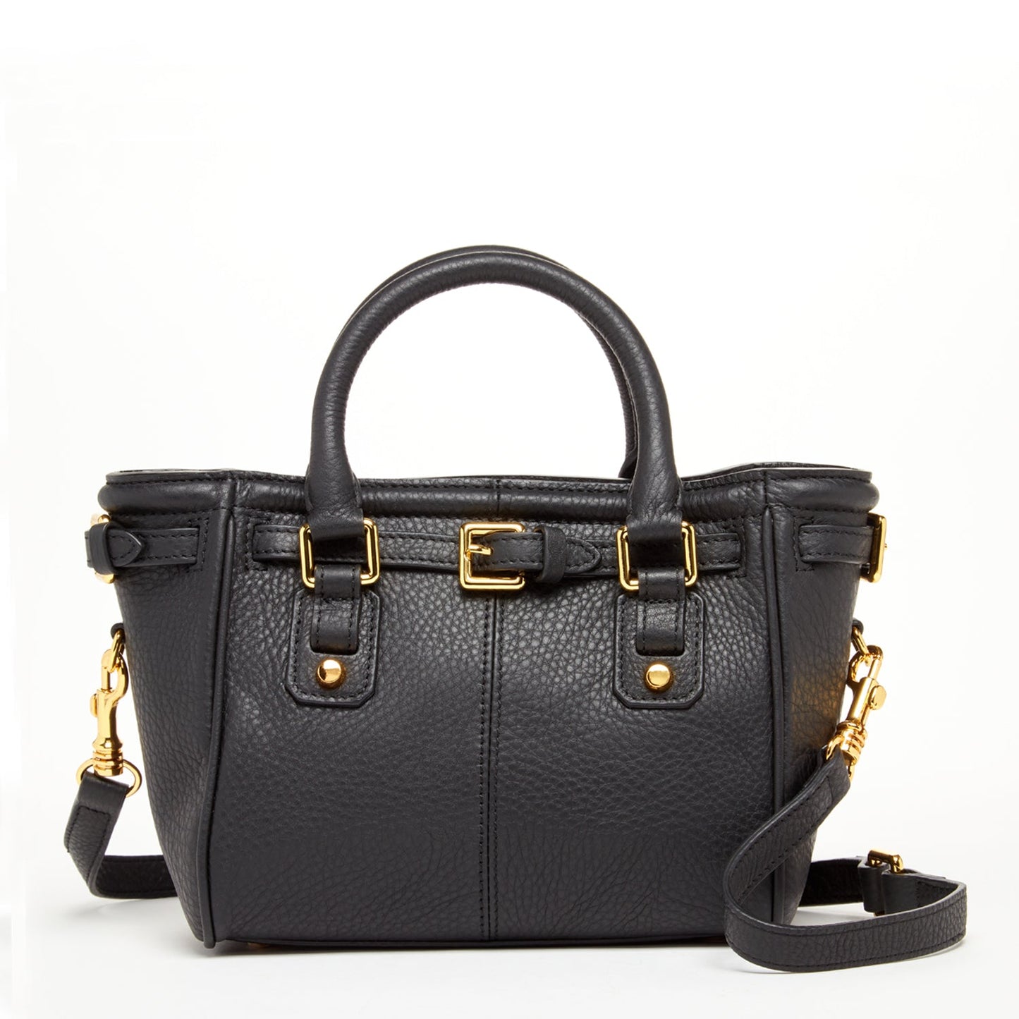 SUSU Top Handle Leather Satchel Bag Black Purse Crossbody Bag for Women