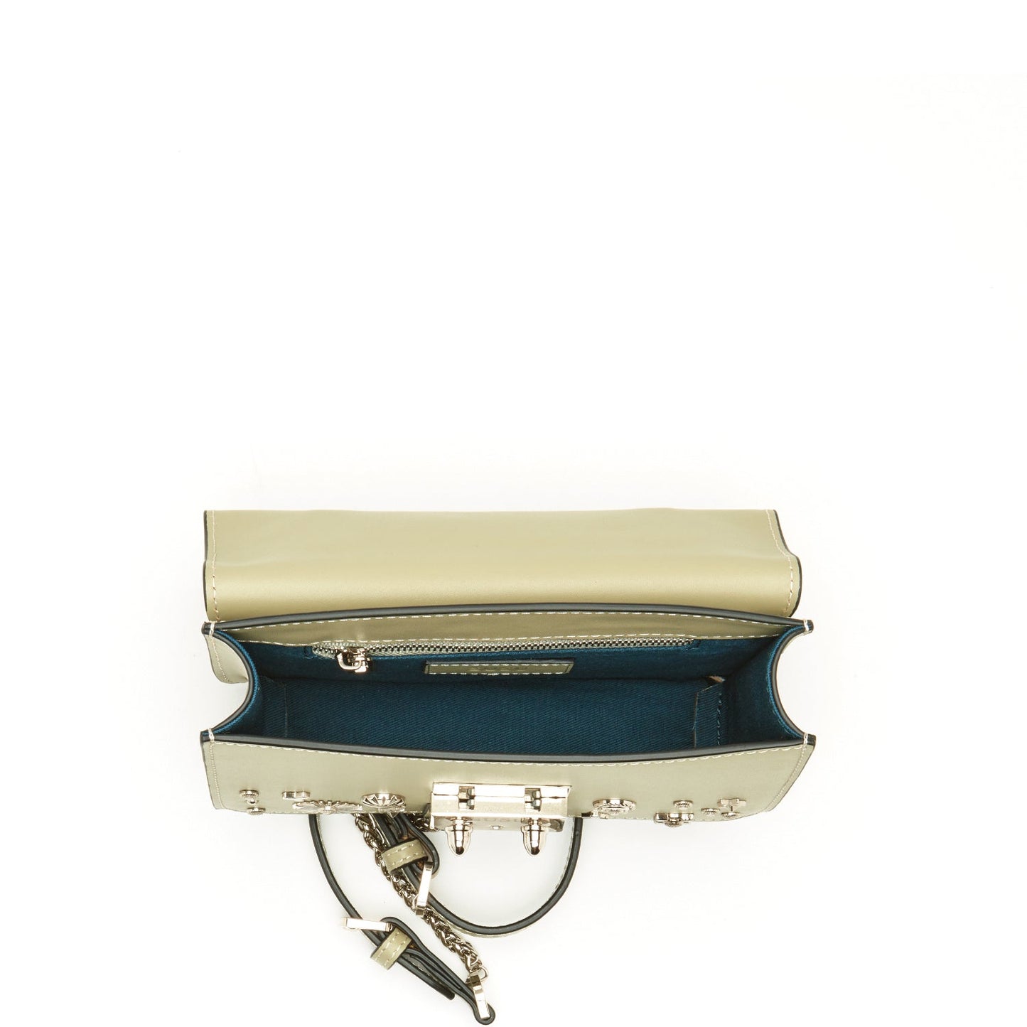 SUSU Small Leather Crossbody Bag Sage Green Purse Women's Handbag