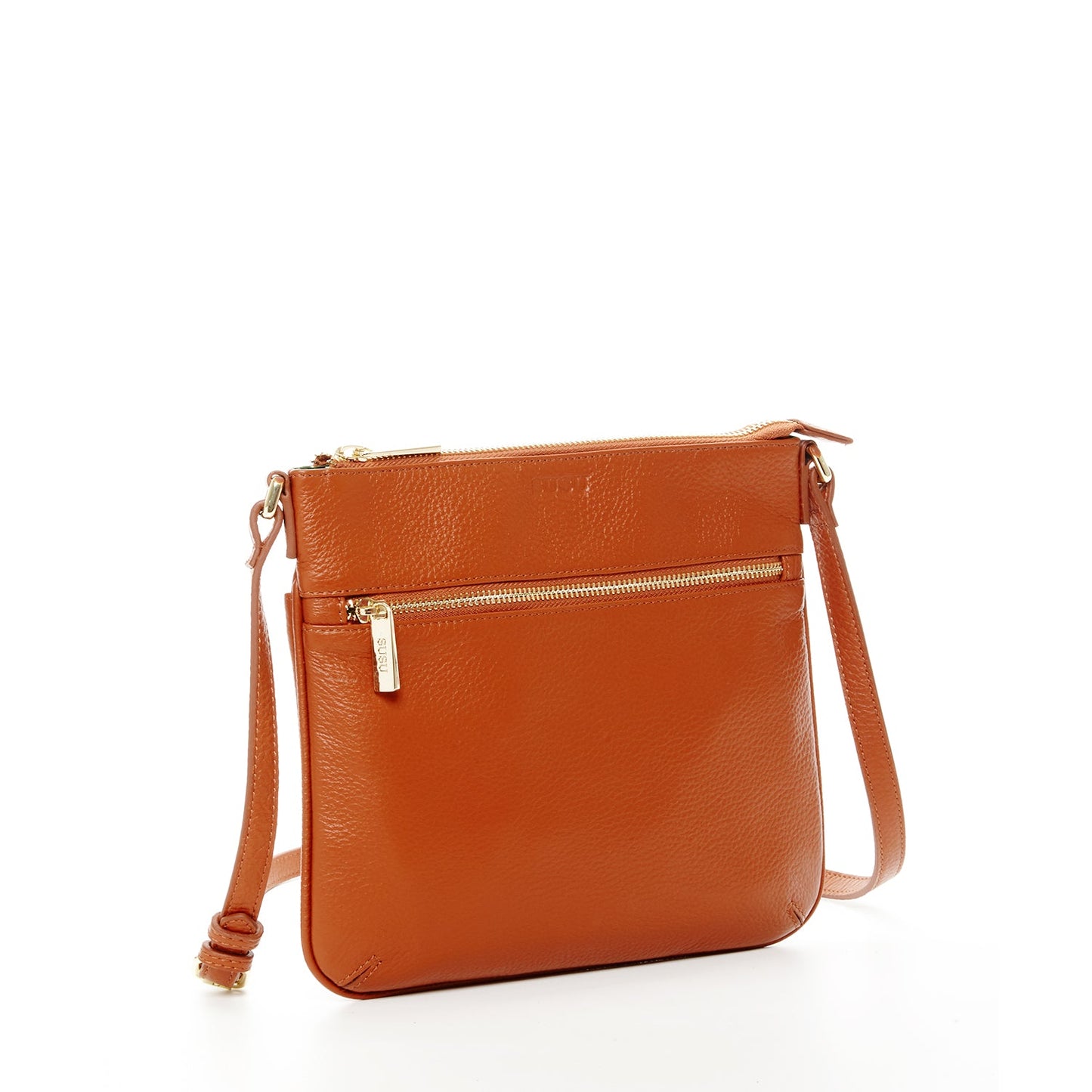 SUSU Leather Messenger Bag Brown Leather Crossbody Purse Women's Handbag
