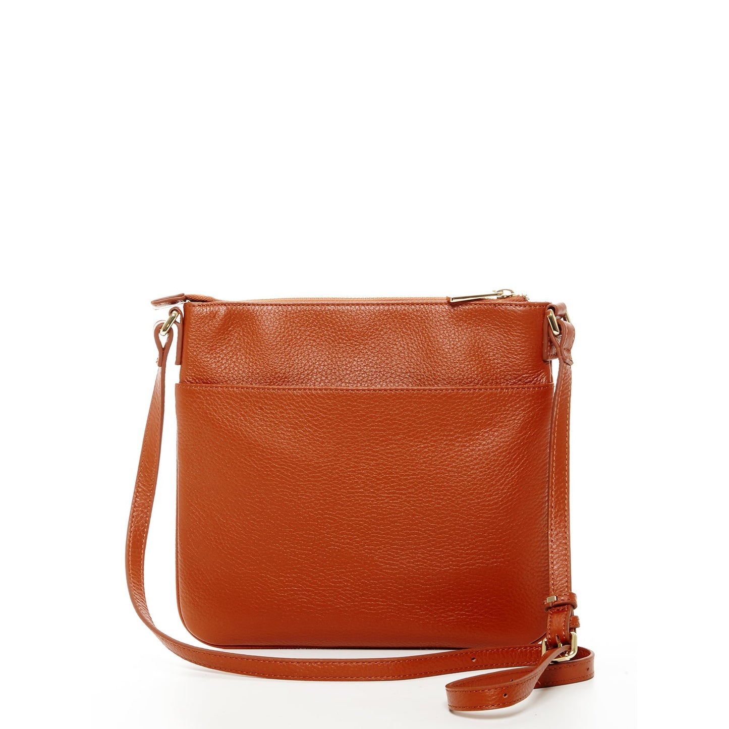 SUSU Leather Messenger Bag Brown Leather Crossbody Purse Women's Handbag