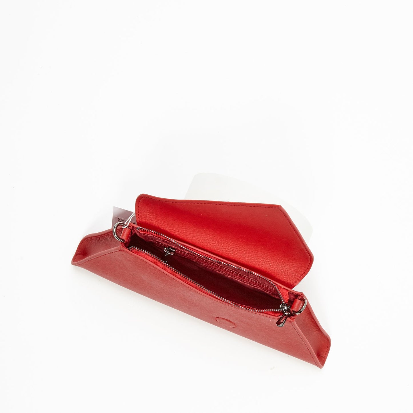 SUSU Red Clutch Bag Leather Clutch Purse Crossbody Evening Purse Unique Women's Red Handbag