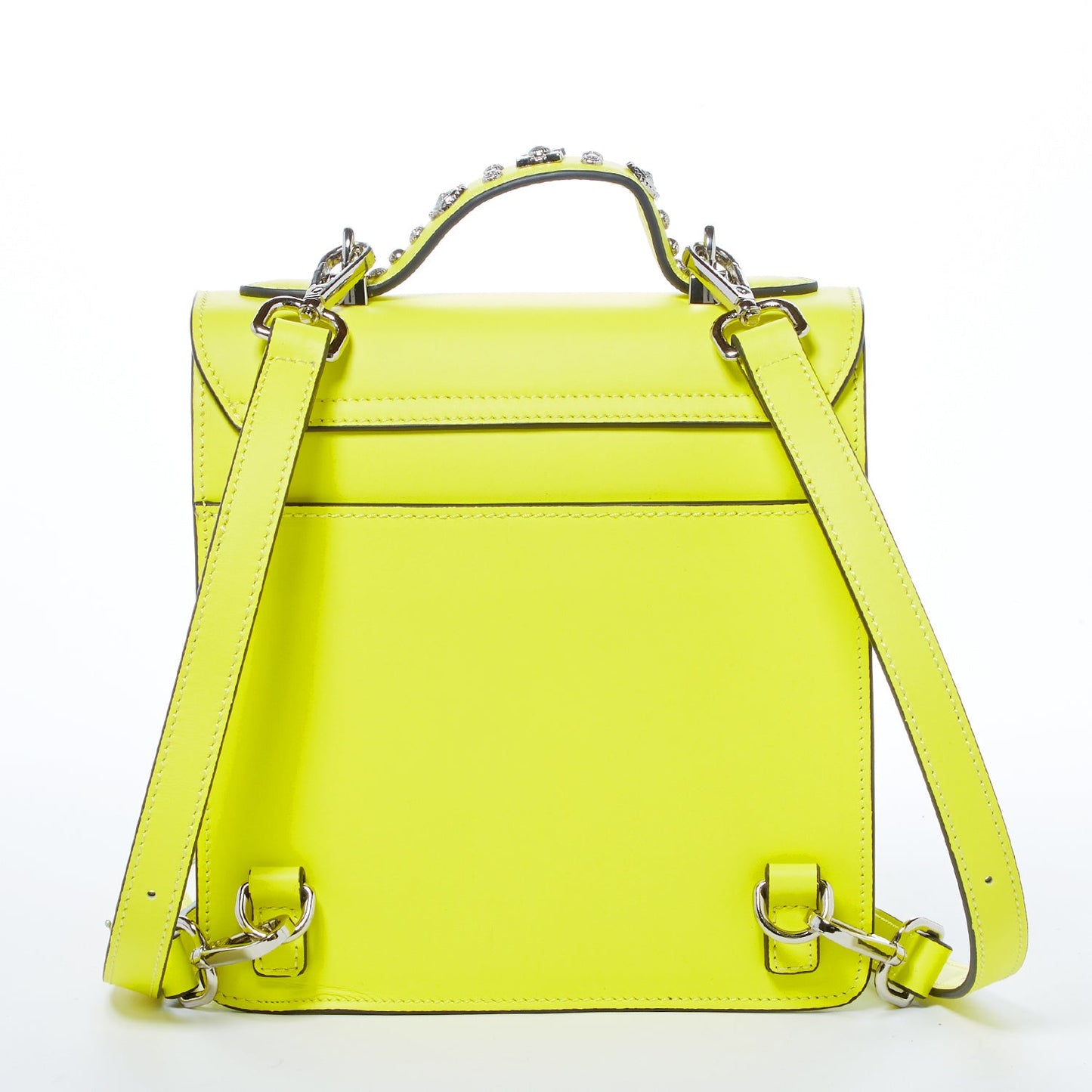 SUSU Convertible Leather Backpack Purse Yellow Crossbody Bag Women's Handbag