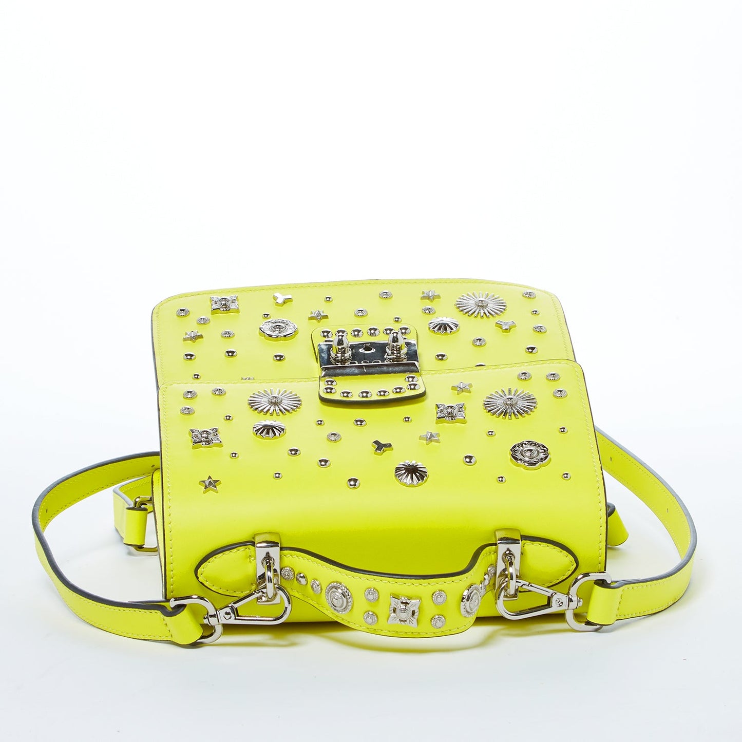 SUSU Convertible Leather Backpack Purse Yellow Crossbody Bag Women's Handbag