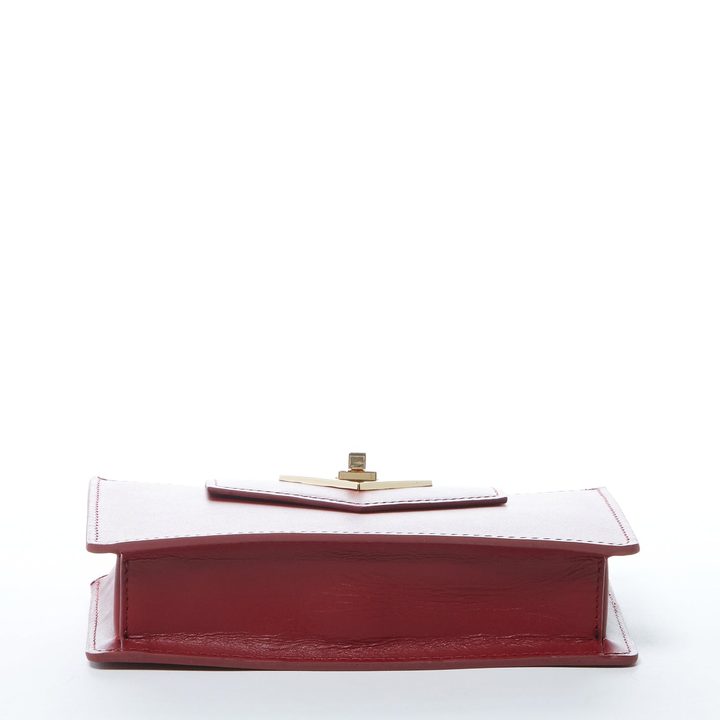 SUSU Mini Crossbody Bag Small Leather Burgundy Purse Wristlet Women's Handbag