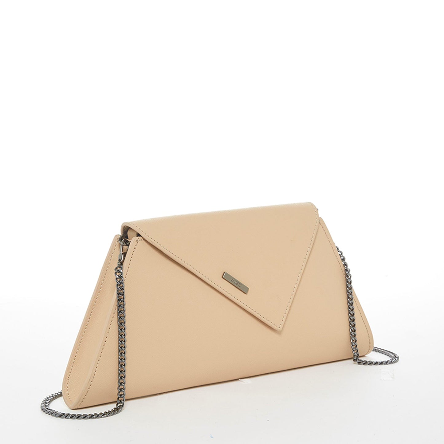 SUSU Leather Clutch Bag Nude Clutch Purse Beige Evening Bag Tan Women's Handbag