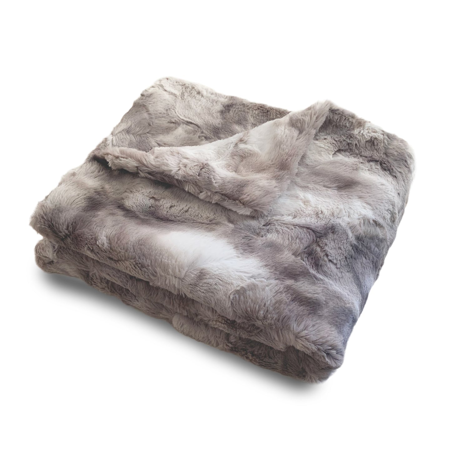 FAUX FUR TIE DYE BABY BLANKET IN GIFT BOX (MPB4)