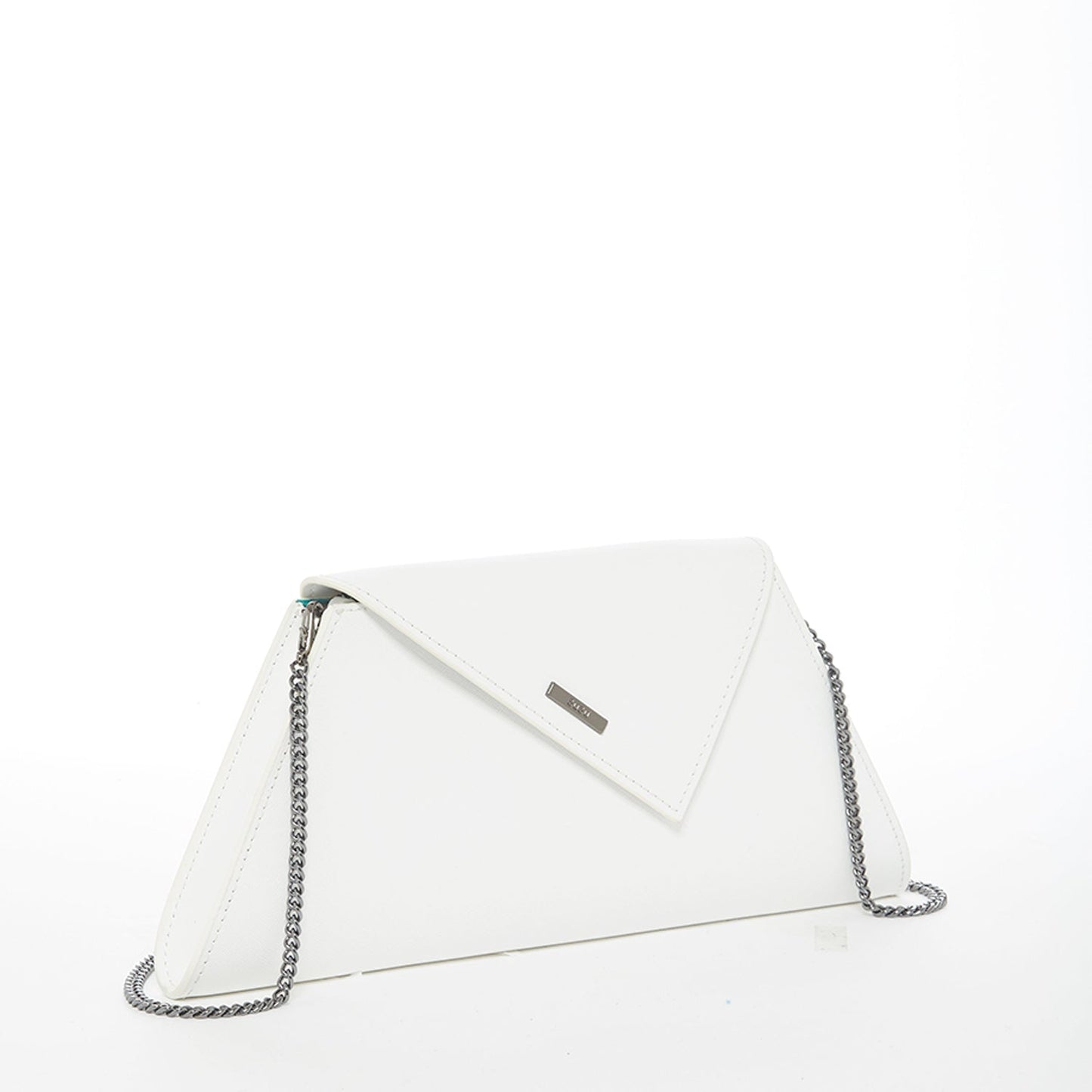 SUSU White Purse Leather Clutch Bag Crossbody Evening Purse Unique Women's Handbag