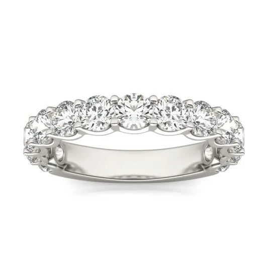 2 1/15 CTW Round Lab Grown Diamond Ring 14K White Gold (G-VS)