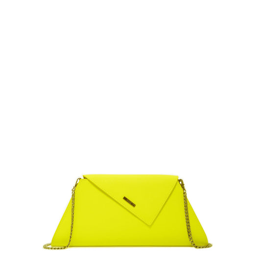 SUSU Yellow Purse Leather Clutch Bag Unique Evening Purse Women's Handbag