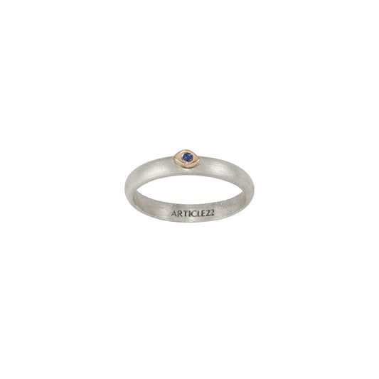 COSMOS MOON STAR EYE RING 14K GOLD - LAST CHANCE