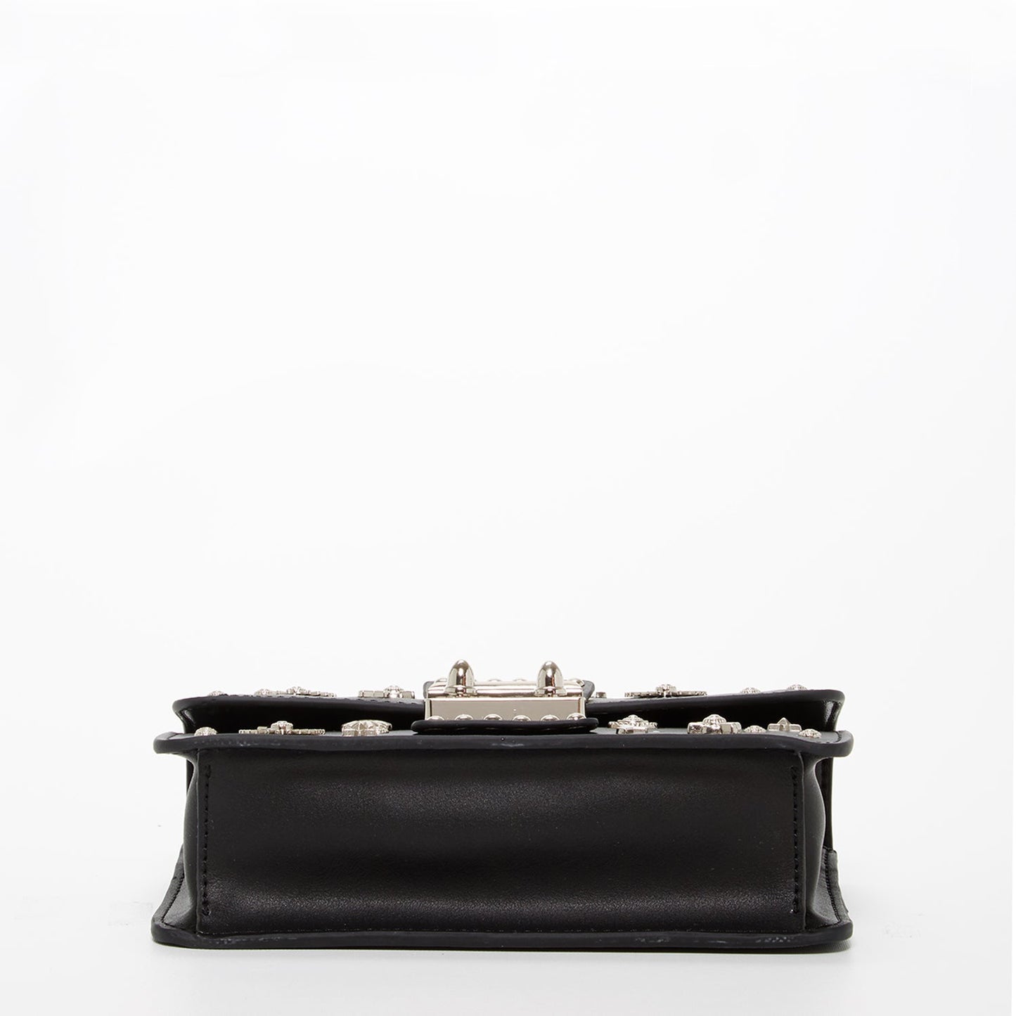 SUSU Studded Small Leather Crossbody Bag Black Purse  Women's Handbag