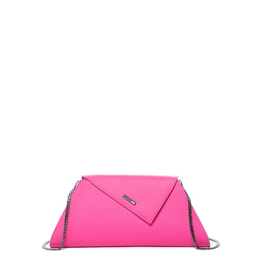 SUSU Hot Pink Purse Leather Clutch Bag Crossbody Evening Purse Unique Women's Handbag