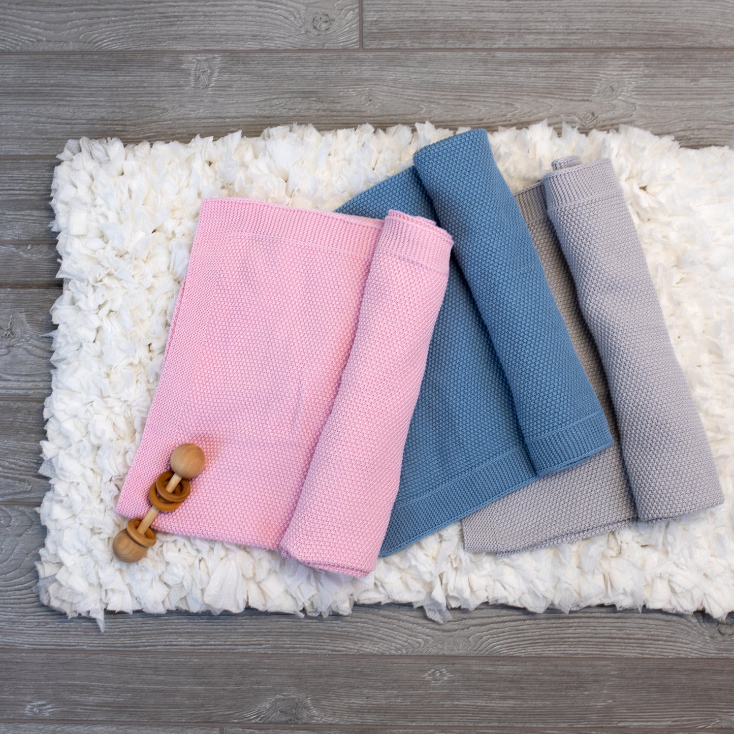 100% Cotton Knit  Baby Blanket