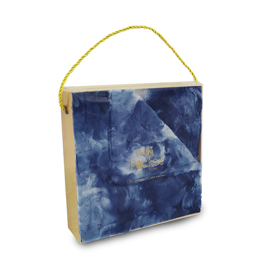 FAUX FUR TIE DYE BABY BLANKET IN GIFT BOX (MPB4)