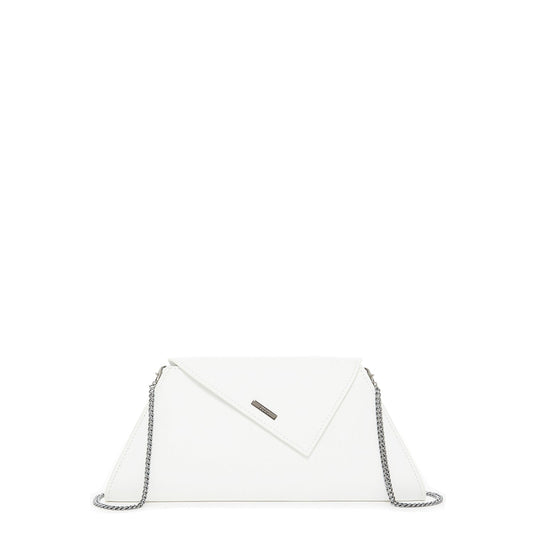 SUSU White Purse Leather Clutch Bag Crossbody Evening Purse Unique Women's Handbag