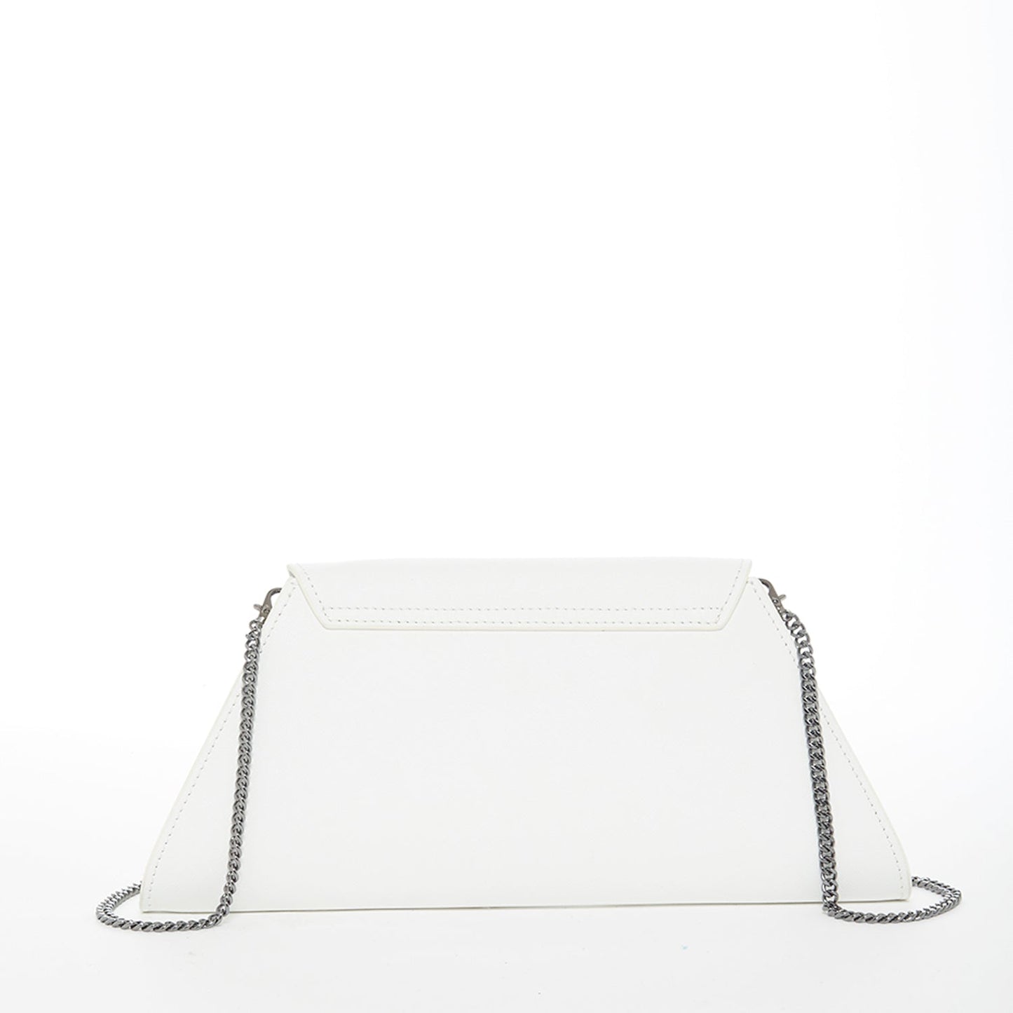 SUSU White Purse Leather Clutch Bag Crossbody Evening Purse Unique Women's Handbag
